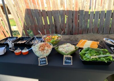 Farm Wedding Buffett section