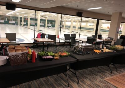 Buffett at a curling club function