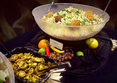 Mexican Street Corn Salad at a Taco Bar