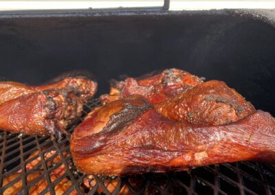 Turkey Drums on the Smoker