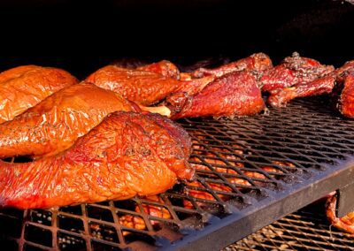 Turkey Drums on the Smoker
